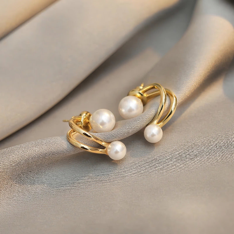 Luxury pearl earrings